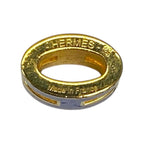 Hermes Mini Pop Ash H Necklace Pendant Top Charm Logo Gold Blue — view 6