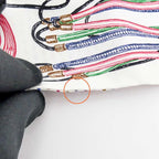 Hermes Twill-kantha Chevaloslope White Silk Scarf Accessory — view 7