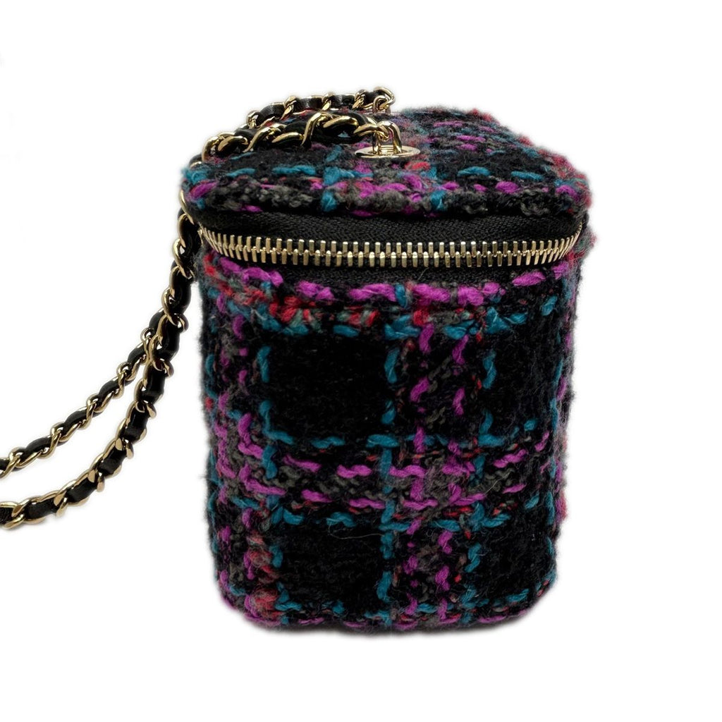 Chanel Tweed Classic Vanity Chain Shoulder Multicolor — view 3