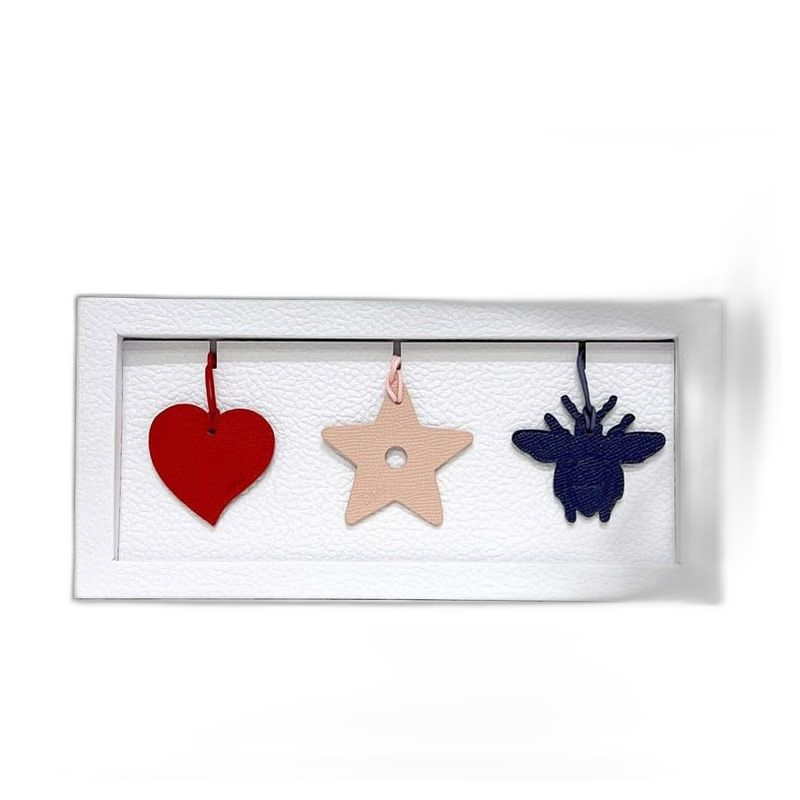Dior Charm Set Pink Red Navy Pin Cles