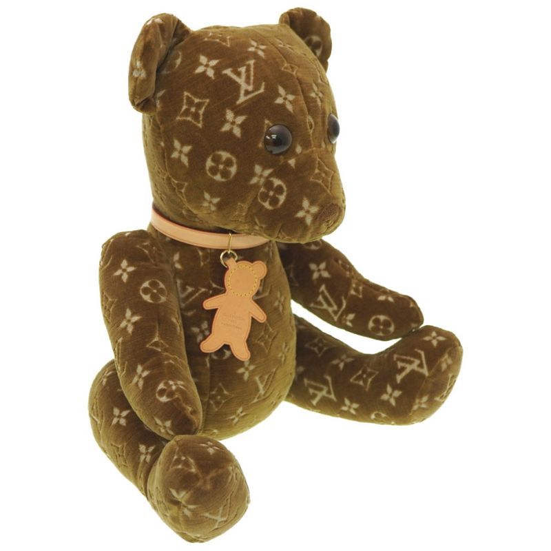 Louis Vuitton Monogram Doudou Teddy Bear Limited Edition 2021 Gi0739 Velour — view 3