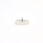 Hermes Eclipse Evelyne AG 925 H Logo Motif Perforated Oval Pendant Top Silver — view 7