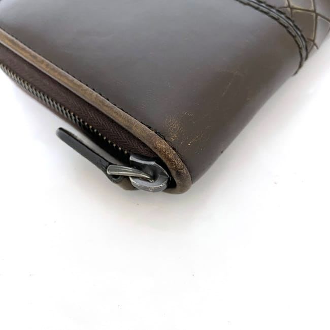 Bottega Veneta Round Zipper Long Wallet Brown — view 6