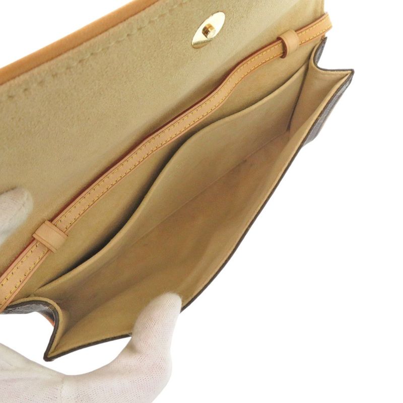 Louis Vuitton Pochette Twin GM Monogram Shoulder Bag 0658 — view 5