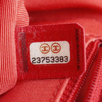 Chanel Chain Shoulder Quilted 2-Way Calf Red Bag — view 8