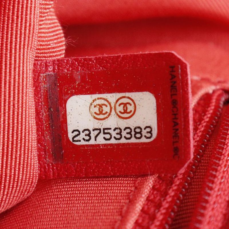 Chanel Chain Shoulder Quilted 2-Way Calf Red Bag — view 8