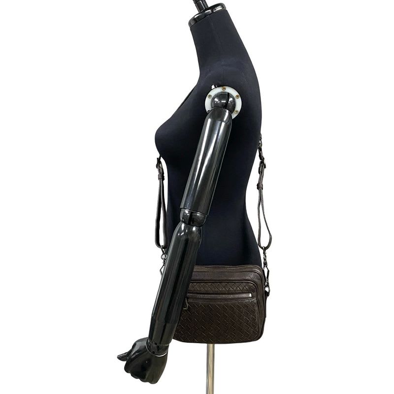 Bottega Veneta Intrecciato Leather Mini Shoulder Bag Pochette