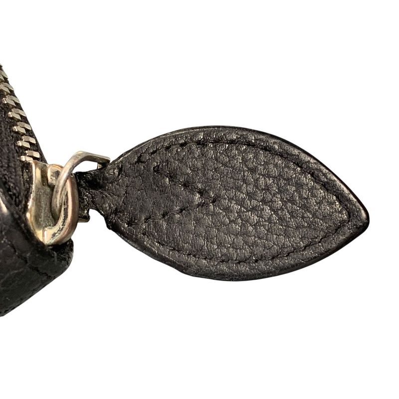 Louis Vuitton Zippy Wallet Long Calf Leather Black Silver 2829 — view 9