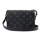 Louis Vuitton Shoulder Bag Steamer Wearable Wallet Black Gray — view 2
