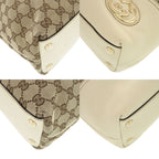 Gucci GG Canvas Leather Beige Tote Bag 1248 — view 4