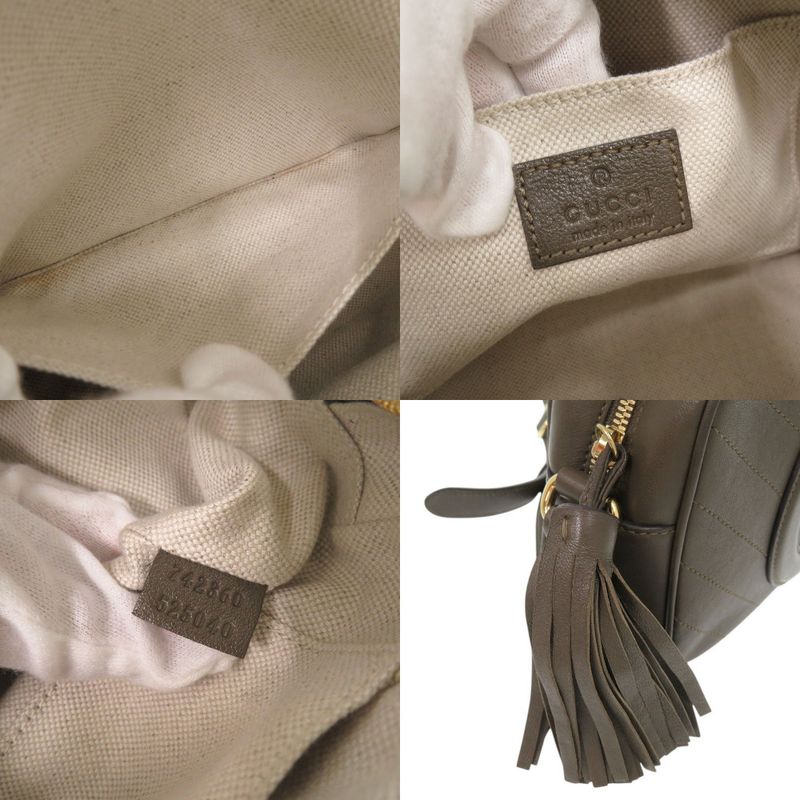Gucci Blondi Leather Brown Shoulder Bag 0312 — view 7