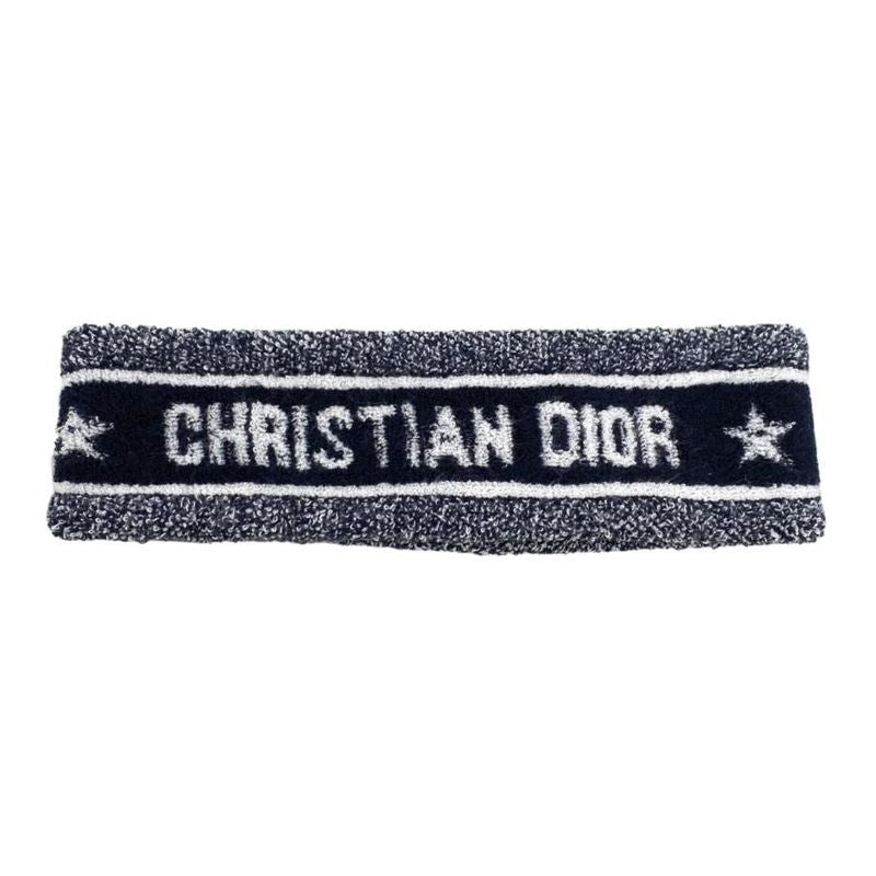 Christian Dior Headband Wristband 21 Spo720 I200 Logo Navy Blue — view 2