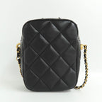 Chanel Mini Camera Case As2857 Faux Pearl Chain Shoulder Bag Lambskin — view 3