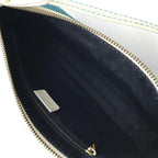 Celine Macadam Suede Hand Bag Blue — view 7