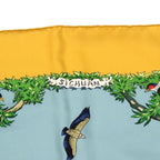 Hermes Carre 90 Sichlian Sicilian Animals Sichuan Silk Yellow Scarf 0127 — view 2