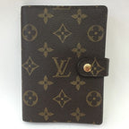 Louis Vuitton Notebook Cover Agenda PM Monogram Brown — view 3