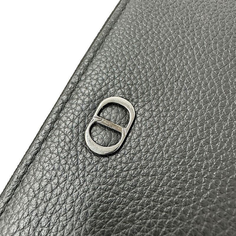 Dior Bag Clutch Second Leather Black Mini — view 8