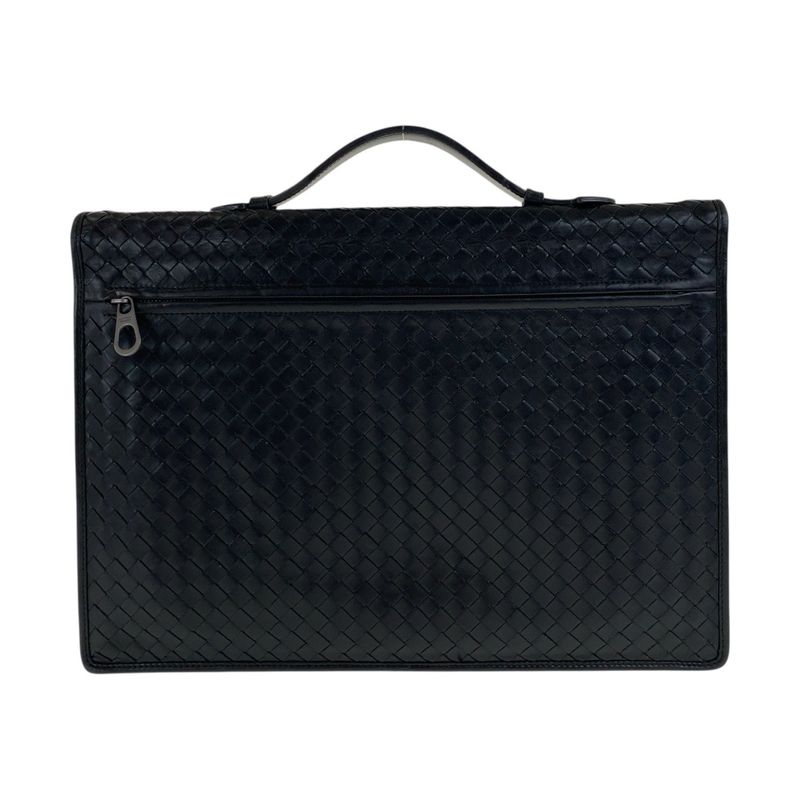 Bottega Veneta Intrecciato Black Gunmetal Hardware Leather — view 2