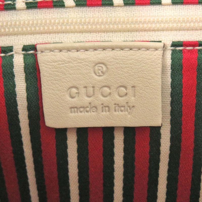 Gucci GG Canvas Leather Beige Tote Bag 1248 — view 8