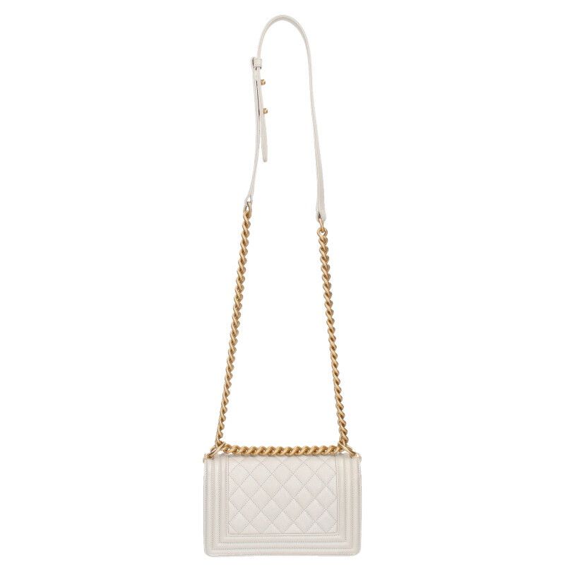 Chanel boy 20 Caviar Leather Flap Chain Shoulder Bag Women — view 2