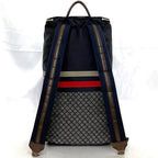 Gucci Backpack Navy Gray Diamante — view 3