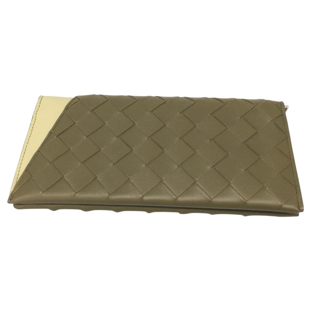 Bottega Veneta Bi-Fold Long Wallet Intrecciato Oblique — view 3