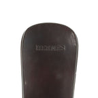 Hermes Leather Wood Sole Belt Sandals 35 Brown — view 9