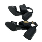 Louis Vuitton Horizon Line Sandals Shoes Leather Black Gold Lvhardware Strap — view 6