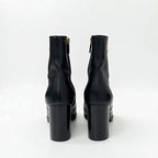 Christian Dior D-town Boots Short Shoes Leather Black Gold Logo — view 5