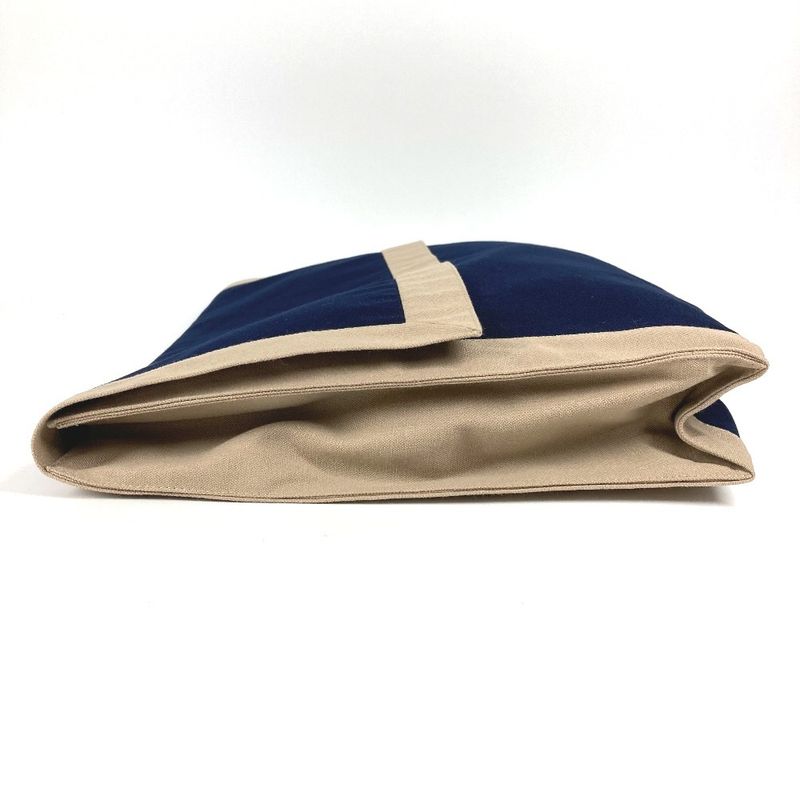 Hermes Clutch Bag Tapidocel Big Oversize D Cotton Navy — view 5