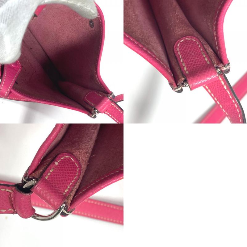 Hermes Shoulder Bag Evelyne TPM 16 Leather Rose Tillian Pink — view 9
