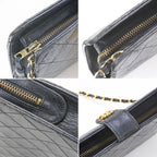 Chanel Shoulder Bag Quilted Chain Scratch Yes Black — view 8