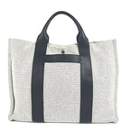Hermes Handbag Sac Arne MM Toile Ash Black — view 2