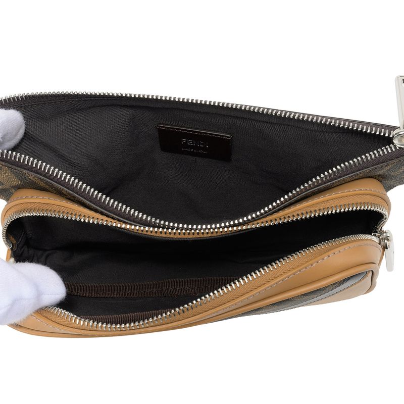 Fendi Waist and Body Bag Diagonal Brown — view 5