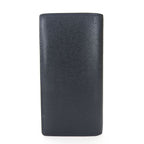 Louis Vuitton Long Wallet Portefeuille Brazza Taiga Dark Navy Silver Hardware — view 3