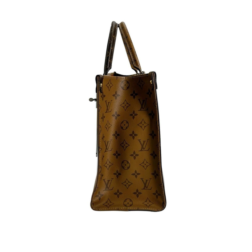 Louis Vuitton Monogram Giant Reverse Handbag On The Go MM Tote Bag — view 4