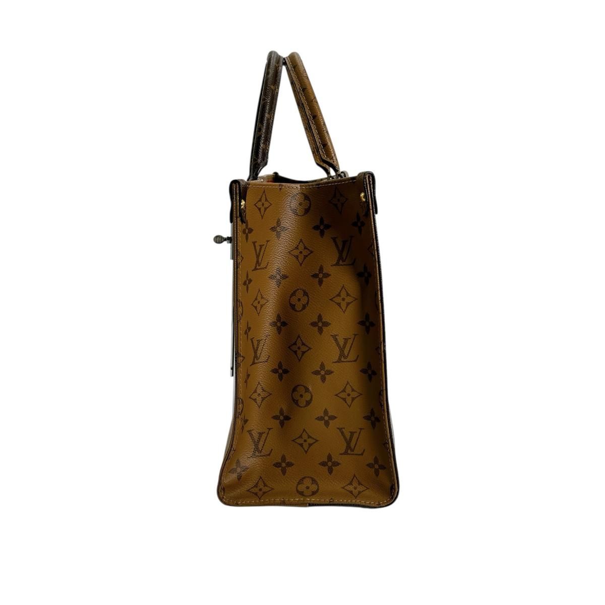 Louis Vuitton Monogram Giant Reverse Handbag On The Go MM Tote Bag — view 4