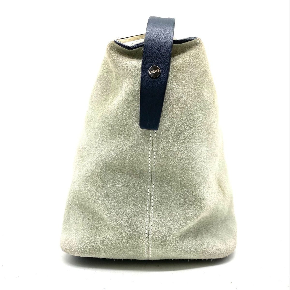 Loewe Handbag Suede Anagram Pouch Travel — view 8