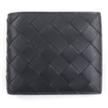 Bottega Veneta Leather Current Intrecciato Compact Wallet