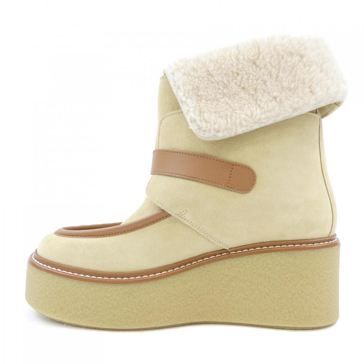 Hermes Hemisphere Boots Beige 36 — view 2