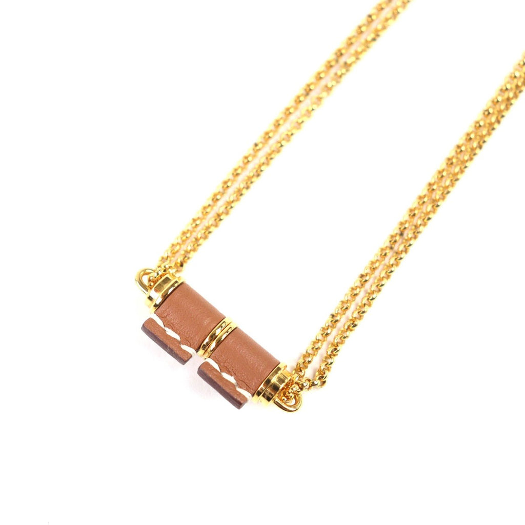 Hermes Charnier PM Voswift Serie Gold Hardware Necklace Brown Box — view 4