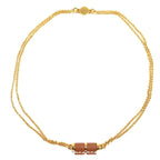 Hermes Charnier PM Voswift Serie Gold Hardware Necklace Brown Box