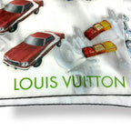 Louis Vuitton Scarf Silk Car Pattern White — view 3