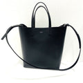 Celine Vertical Cabas Small 2-Way Bag Black Leather Tote Crossbody