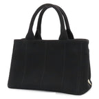 Prada Canapa Black Canvas 2-Way Shoulder Bag — view 2