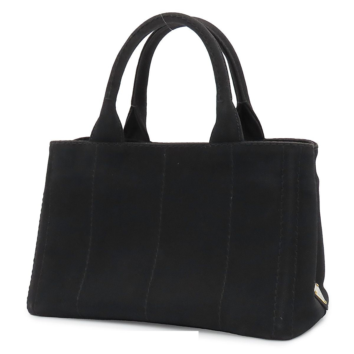 Prada Canapa Black Canvas 2-Way Shoulder Bag — view 2