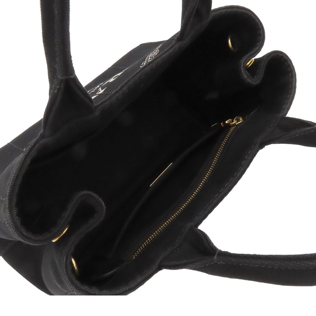Prada Canapa Black Canvas 2-Way Shoulder Bag — view 6