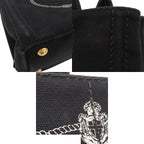 Prada Canapa Black Canvas 2-Way Shoulder Bag — view 7