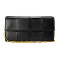 Bottega Veneta Long Wallet Leather Chain Nero