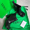 Bottega Veneta Rain Short Boots 38 25 cm Black Storage Bag Rubber